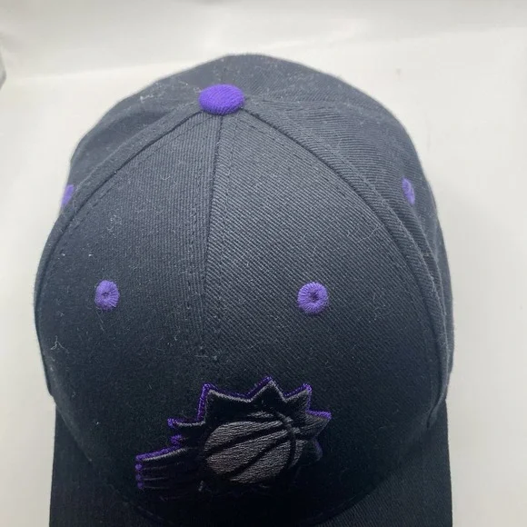 Phoenix Suns Hat Black Purple Strapback Adjustable Cleaned Dad Fan Favorite VGC - Picture 4 of 11